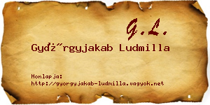 Györgyjakab Ludmilla névjegykártya